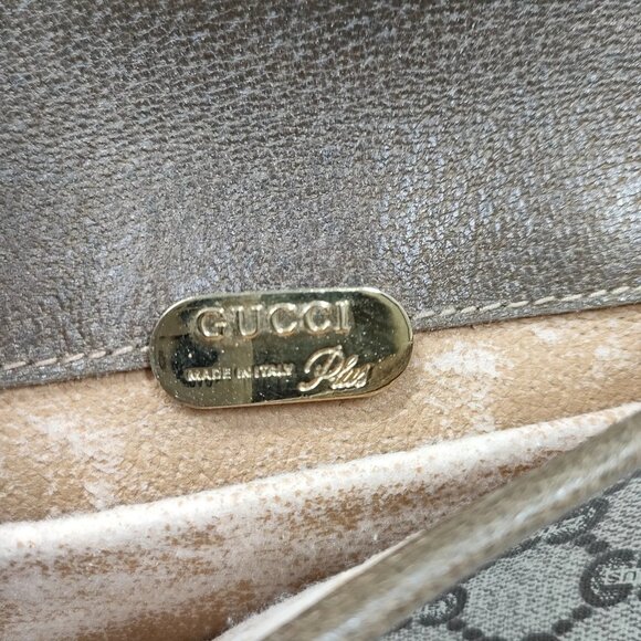(L3) Authentic Gucci Crossbody Bag Brown PVC Luxury Vintage Designer Handbag - Picture 6 of 9